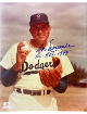 Don Newcombe signed Brooklyn Dodgers MLB Licensed 8x10 Photo NL ROY 1949 imperfect- COA