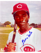 George Foster signed Cincinnati Reds MLB Licensed 8x10 Photo- COA/CSA Show Ticket
