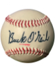 Buck O'Neil signed Baden Negro League Museum Logo Baseball- COA (KC Monarchs/HOF/Chicago Cubs)