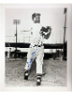 Stanley Glenn signed Philadelphia Stars Vintage B&W 8x10 Photo imperfect- COA/CSA Show Ticket
