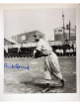 Buck Leonard signed Homestead Grays Negro League Vintage B&W 8x10 Photo imperfect- COA