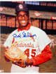 Bob Gibson signed St. Louis Cardinals MLB Licensed 8x10 Photo imperfect- Tuff Stuff COA/Show Ticket