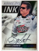 Bobby Labonte 2017 Absolute Ink Autographs Blue On Card Auto #AI-BL- /75