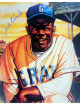 Josh Gibson Jr. signed Homestead Grays Negro League 8x10 Photo- COA/CSA Show Ticket