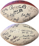 HOF Legends Signed OFC Wilson NFL WP Leather Football 19 Sigs Tagliabue-Beckett Dickerson/Mack/Tittle/Krause/Davis/Gregg/White/L