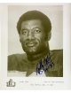 Bobby Bell signed HOF Enshrinee Class of 1983 B&W 8x10 Photo HOF 83 imperfect- COA/CSA Show Ticket