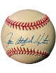 Jim "Catfish" Hunter signed ROAL Rawlings Official American League Baseball imperfect- COA (Oakland A's)