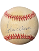 Hank Aaron signed Official Rawlings RONL National League Baseball toned- Beckett Review (Braves/HOF)