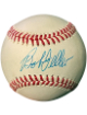 Bob Feller signed Official Rawlings RONL National League Baseball- COA (Cleveland/HOF)