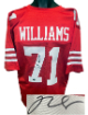 Trent Williams signed San Francisco Red Custom Stitched Pro Style Football Jersey XL- Beckett Authentication #AD19346