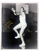 George Mikan signed Minneapolis Lakers Vintage 8x10 Photo imperfect- COA (HOF)