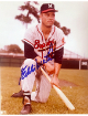 Eddie/Ed Mathews signed Milwaukee Braves MLB Licensed 8x10 Photo- COA (HOF/512 HR/9X AS)