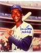 Ernie Banks signed Chicago Cubs MLB Licensed 8x10 Photo MR CUB imperfect- COA (HOF)