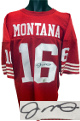 Joe Montana signed San Francisco Red Custom Stitched Pro Style Football Jersey XL- Montana Holo/Beckett Review (HOF)
