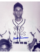 Bert Simmons signed Greensboro Red Wings Vintage B&W Negro League 8x10 Photo imperfect- COA/Show Ticket