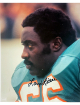 Larry Little has hand signed Miami Dolphins NFL Licensed 8x10 Photo imperfect- COA (HOF/17-0)