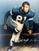 Dick Lane signed Los Angeles Rams 8x10 Photo Night Train imperfect- Sports World Collectibles #A32688/COA