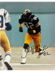 John Stallworth has hand signed this Pittsburgh Steelers NFL Licensed 8x10 Photo #82 imperfect- Tuff Stuff COA (HOF)