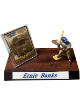 Ernie Banks signed 1989 Kenner Starting Lineup Baseball Greats Cubs Trading Card/SLU Figure/Display/Wood Base/Nameplate-COA