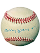 Billy Herman signed Official RONL Rawlings National League Baseball toned- COA (Chicago Cubs/HOF)