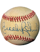 Brooks Robinson signed ROAL Rawlings Official American League Baseball toned- COA (Baltimore Orioles/HOF)