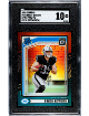 Brock Bowers 2024 Donruss Optic Preview Red & Green Prizm Rookie Card (RC) #394- SGC Graded 10 Gem Mint (Las Vegas Raiders)