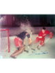 Gordie Howe signed Detroit Red Wings NHL Licensed 8x10 Photo imperfect- Ken Goldin, The Score Board, Inc COA