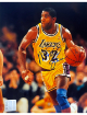 Magic Johnson signed Los Angeles Lakers NBA Licensed 8x10 Photo imperfect- Prince Of Cards/Darren Prince COA