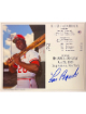 Lou Brock signed St. Louis Cardinals Hall of Fame Induction 8x10 Photo/Card- COA