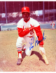 Lou Brock signed St. Louis Cardinals MLB Licensed 8x10 Photo imperfect- COA (HOF)