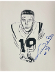 Johnny Unitas signed Baltimore Colts 8.5x11 Photo/Lithograph #19- COA (HOF)