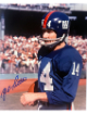 YA (Y.A.) Tittle signed New York Giants Color 8x10 Photo imperfect- COA/CSA Show Ticket