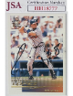 Javy Lopez signed 2000 Pacific Baseball On Card Auto #24 fade/bleed- JSA #HH18777 (Atlanta Braves)