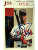 Jermaine Dye signed 1994-95 Fleer Excel Rookie On Card Auto (RC) #149- JSA #RR76583 (Atlanta Braves)