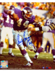Chuck Foreman signed Minnesota Vikings NFL Licensed 8x10 Photo #44 imperfect- COA/CSA Show Ticket