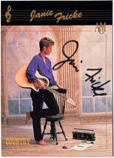 Janie Fricke signed 1992 Country Classics On Card Auto #55 Collect-A-Card (ACM Licensed)