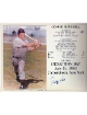 George Kell signed Detroit Tigers MLB Licensed Hall of Fame Induction Day 8x10 Photo/Card- COA