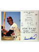 Frank Robinson signed Baltimore Orioles MLB Licensed Hall of Fame Induction Day 8x10 Photo/Card- COA/Show Ticket