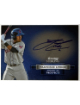 Francisco Lindor 2012 Bowman Sterling Prospect Rookie On Card Auto (RC) #BSAP-FL (Cleveland)