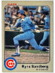 Ryne Sandberg 1983 Fleer Rookie Card (RC) #507 (Chicago Cubs/HOF)