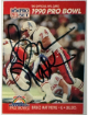 Bruce Matthews signed 1990 Pro Set Pro Bowl On Card Auto #352- COA (Oilers/Titans)