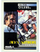 Bruce Matthews signed 1991 Pinnacle On Card Auto #74-COA  (HOF/Oilers/Titans)