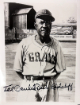 Ted "Double Duty" Radcliffe signed Homestead Grays Vintage B&W 8x10 Photo imperfect- COA