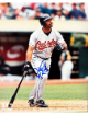 Harold Baines signed Baltimore Orioles MLB Licensed 8x10 Photo #3 minor dings- COA/Show Ticket (HOF)