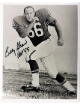 Billy Shaw signed Buffalo Bills Vintage B&W 8x10 Photo HOF 99 minor dings- COA