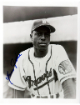 Sam Jethroe signed Boston Braves Vintage B&W 8x10 Photo minor dings- Stacks of Plaques COA (ROY 1950)