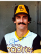 Rollie Fingers signed San Diego Padres MLB Licensed 8x10 Photo minor dings- COA (HOF)