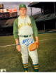 Jim "Catfish" Hunter signed Oakland A's 8x10 Photo imperfect- Stacks of Plaques COA (HOF/5X WSC)