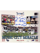 Music City Miracle signed Tennessee Titans 8x10 Photo w/ Kevin Dyson signature 3 insc 1/8/00/AFC Champs- JSA Witnessed