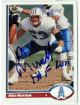 Mike Munchak signed 1991 Upper Deck On Card Auto #333 HOF 2011- COA (Houston Oilers)